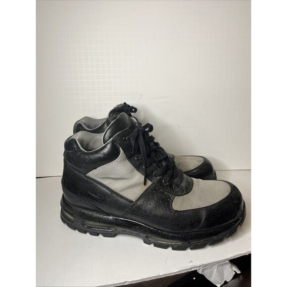 2009 Nike Air Max Goadome Boots II F/L Size 12 Black & Gray Vintage Retro Rare - Picture 5 of 15
